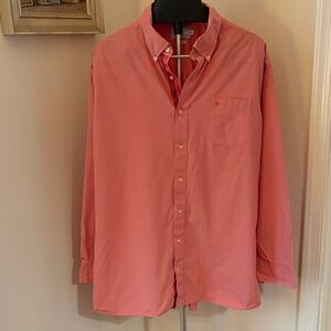 Southern Tide Classic Fit Men's LS Button Front Shirt -Coral- Size XL, Coastal